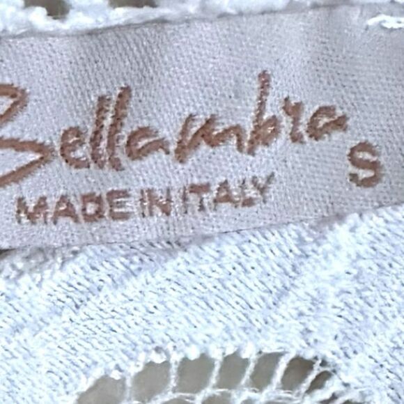 Bellambra Italy Women S Shirt Peasant Lace Crochet Romantic Bell Sleeves White - Picture 10 of 10